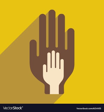 Flat with shadow icon and mobile application trust vector image