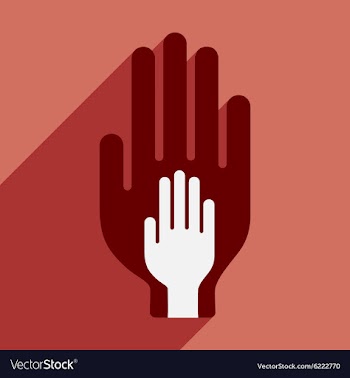 Flat with shadow icon and mobile application trust vector image