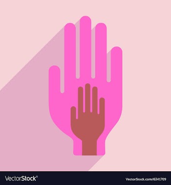 Flat with shadow icon and mobile application trust vector image