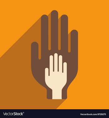 Flat with shadow icon and mobile application trust vector image