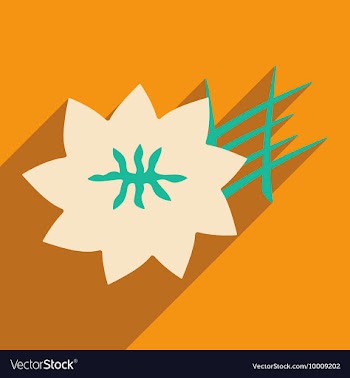 Flat with shadow icon and mobile application vector image