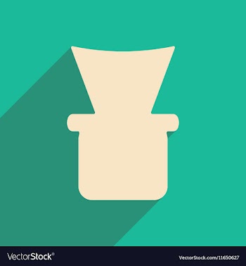 Flat with shadow icon and mobile application vector image