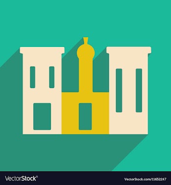 Flat with shadow icon and mobile application vector image