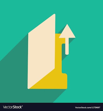 Flat with shadow icon and mobile application vector image