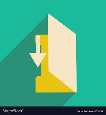 Flat with shadow icon and mobile application vector image