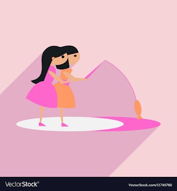 Flat with shadow icon and mobile application vector image
