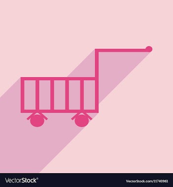 Flat with shadow icon and mobile application vector image
