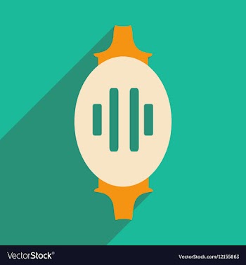 Flat with shadow icon and mobile application vector image