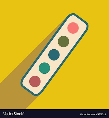 Flat with shadow icon and mobile application vector image