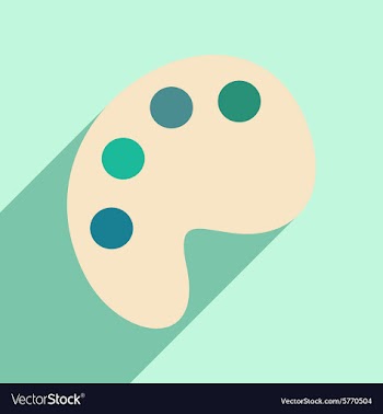 Flat with shadow icon and mobile application vector image