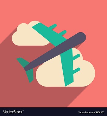 Flat with shadow icon and mobile application vector image