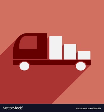 Flat with shadow icon and mobile application vector image