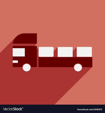 Flat with shadow icon and mobile application vector image