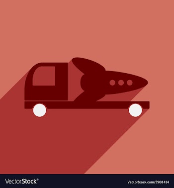 Flat with shadow icon and mobile application vector image