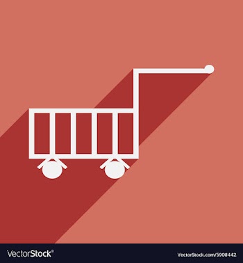 Flat with shadow icon and mobile application vector image