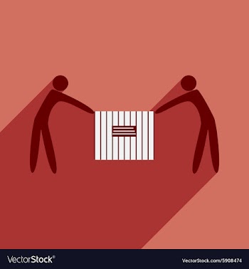 Flat with shadow icon and mobile application vector image