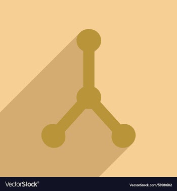 Flat with shadow icon and mobile application vector image