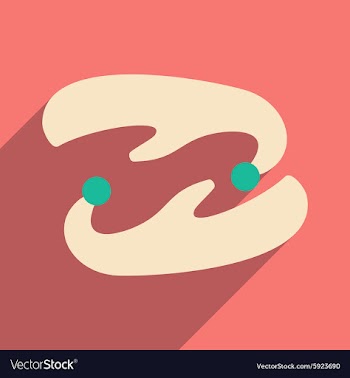 Flat with shadow icon and mobile application vector image