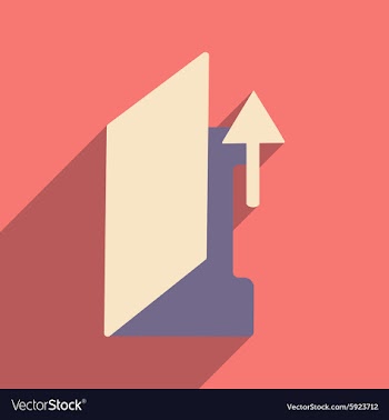 Flat with shadow icon and mobile application vector image