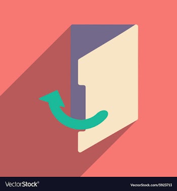 Flat with shadow icon and mobile application vector image