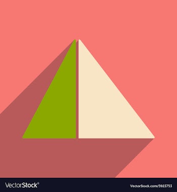 Flat with shadow icon and mobile application vector image