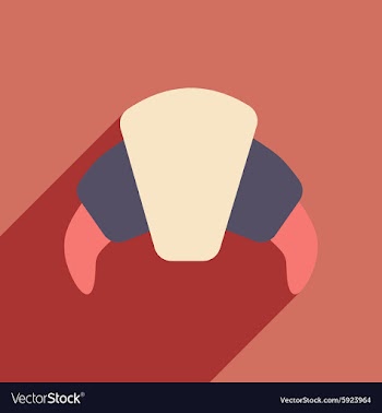 Flat with shadow icon and mobile application vector image