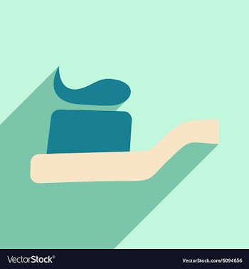 Flat with shadow icon and mobile application vector image