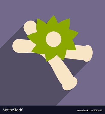 Flat with shadow icon and mobile application vector image