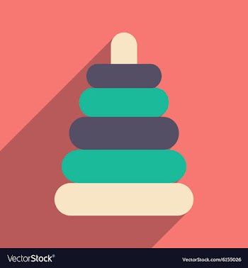 Flat with shadow icon and mobile application vector image
