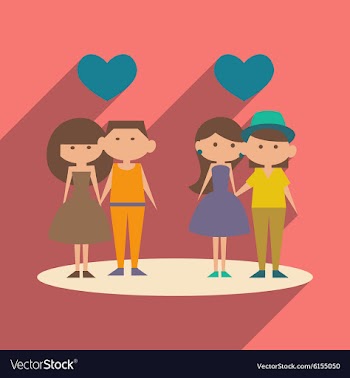 Flat with shadow icon and mobile application vector image