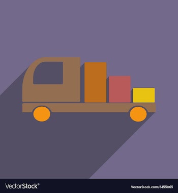 Flat with shadow icon and mobile application vector image