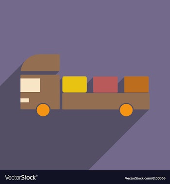 Flat with shadow icon and mobile application vector image