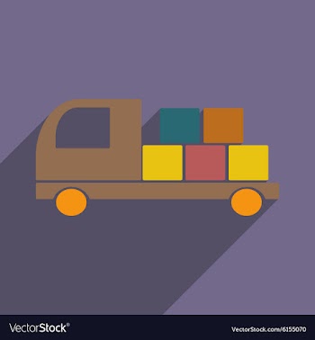 Flat with shadow icon and mobile application vector image