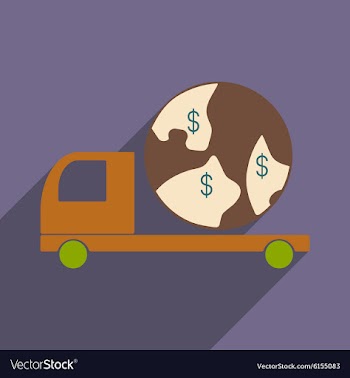 Flat with shadow icon and mobile application vector image