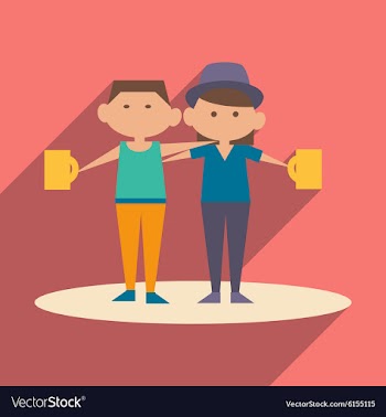 Flat with shadow icon and mobile application vector image
