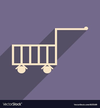 Flat with shadow icon and mobile application vector image