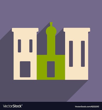 Flat with shadow icon and mobile application vector image