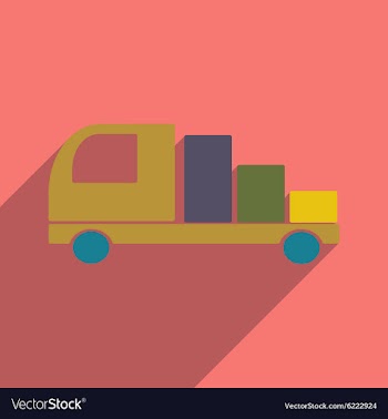Flat with shadow icon and mobile application vector image