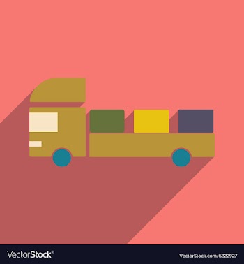 Flat with shadow icon and mobile application vector image