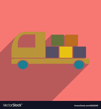 Flat with shadow icon and mobile application vector image