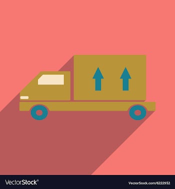 Flat with shadow icon and mobile application vector image
