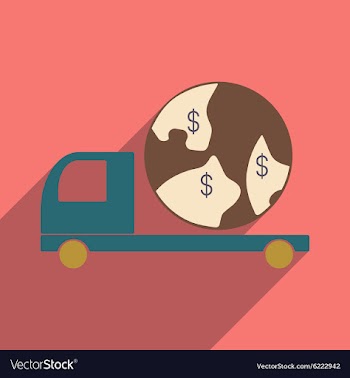 Flat with shadow icon and mobile application vector image