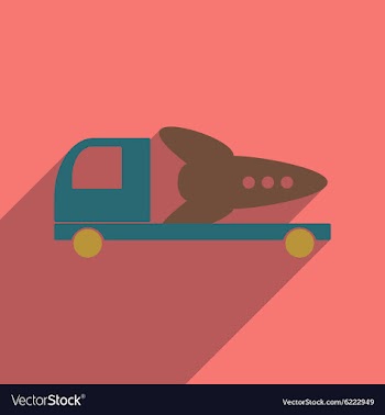 Flat with shadow icon and mobile application vector image