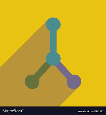 Flat with shadow icon and mobile application vector image