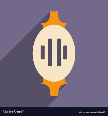 Flat with shadow icon and mobile application vector image