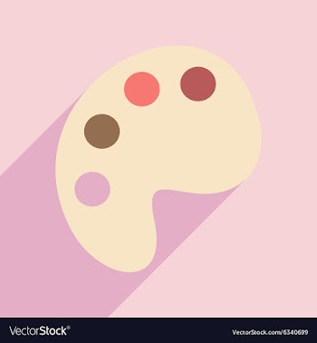 Flat with shadow icon and mobile application vector image