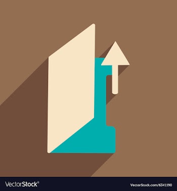 Flat with shadow icon and mobile application vector image
