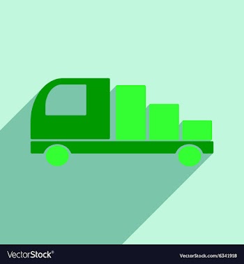 Flat with shadow icon and mobile application vector image