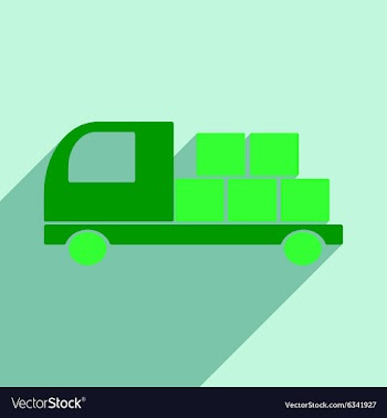 Flat with shadow icon and mobile application vector image