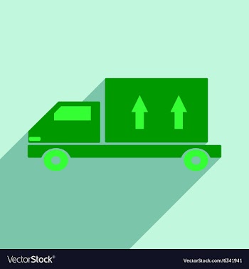 Flat with shadow icon and mobile application vector image
